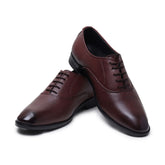 Hayes London | Troy Oxford Shoes – Brown Perforated Genuine Leather Men’s Office Shoes